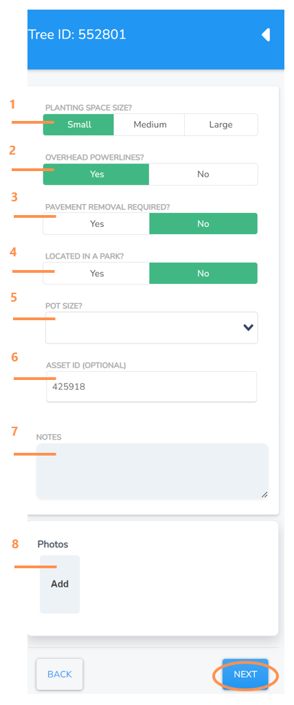 Assess Planting Location Info