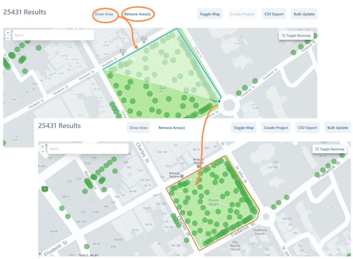 Data Analyser Draw Area