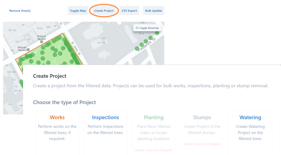 Data analyser create project