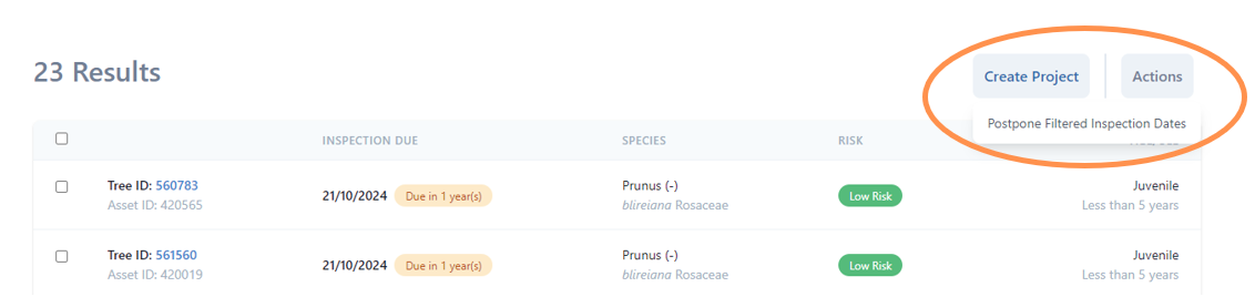 create inspection project