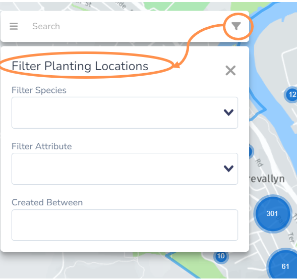 Filter Planting Locations