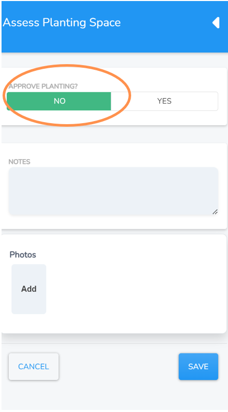 Assess Planting Space No